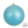 thumbnail image 2 of Vickerman 4" Turquoise Candy Ball Ornament, 6 per Bag, 2 of 4
