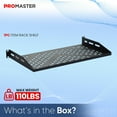 thumbnail image 7 of ProMaster Server Vented Shelf - 19 Inches, 10'' Deep, 1U Universal Integration Server Vented Rack Mounting Tray for Consistent Airflow, Cantilever Mount, Device and Equipment Wall Mounting - Black, 7 of 7