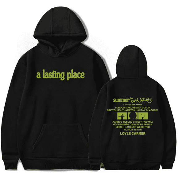 Loyle Carner a Lasting Place Hoodie Men's Hip Hop Printing Pullover Hooded Sweatshirts