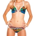 thumbnail image 2 of Halloween Font Women's Bikini Set with Detachable Sponge and Adjustable Strap - Two-Pack | Ideal for Swimming and Beach Scenes, 2 of 6