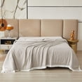 thumbnail image 3 of YELEE Cooling Blanket for All-Season Size Queen Summer Lightweight Blankets for Sofa Bed Grey Silky Ultra Soft Comforter, 3 of 7