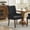 Black, variant on 1-Piece Upholstered Chenille Fabric Dining Chair, High-Back Tufted Arm Chair with Rolled Top & Nailhead Trim, Curved Solid Wood Legs, Elegant Light American Style for Kitchen Dining Room