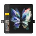 thumbnail image 5 of SaniMore for Samsung Galaxy Z Fold 4 PU Leather Case RFID Blocking, Magnetic Closure Flip Wallet Cover with Shoulder Strap Card Slot & Multi-Angle Kickstand All-Inclusive Protective Shell, Black, 5 of 8