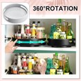 thumbnail image 4 of Rotating Rack Turntable Shelf Organizer Tray Home Supplies  White Large, 4 of 9