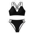 thumbnail image 2 of Bikini Set for Women Sporty Two Piece Swimsuit High Waisted Bottom Tummy Control Bathing Suit Comfortable Swimwear for Beach Activities Vacation Pool Party, 2 of 7