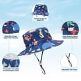 thumbnail image 4 of American Trends UPF 50+ Baby Boy Sun Hat Sun Protective Cute Wide Brim Summer Kids Beach Bucket Hats Toddler Sun Hats for Girls Boys, 4 of 6