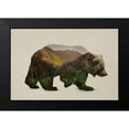 thumbnail image 2 of Davies Babies 18x13 Black Modern Framed Museum Art Print Titled - North American Brown Bear, 2 of 5