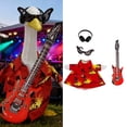 thumbnail image 2 of AYktou Summer Porch Geese Outfit Set, 23 Inch High Party Goose Clothes, Hip-Hop Rock Style Porch Goose Costume Clothing and Accessories, Vintage Garden Goose Shirt Musical Suit for Patio Yard Decor, 2 of 6