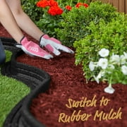 GroundSmart Red Shredded Rubber Mulch, 1.5 Cu Ft