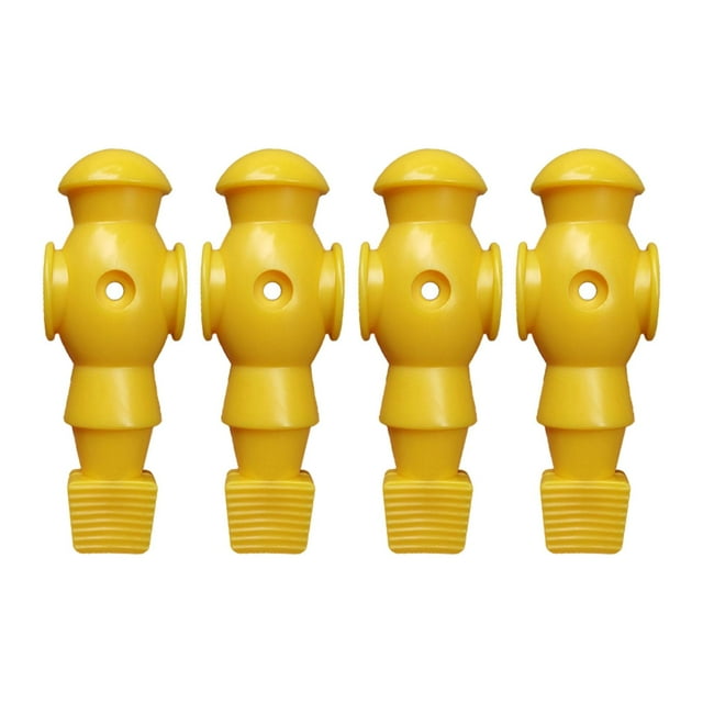 ZheElen 4x Foosball Table Men for Table Soccer Player Games Table Football Men Table Yellow 107x36mm