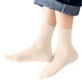 thumbnail image 4 of LckLvx Boys Girls Socks Seamless Cotton Calf Socks Stretch Knit Crew Socks Kids Daily School Wear, 4 of 6