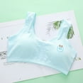 thumbnail image 2 of Ketyyh-chn99 Bras for Girls Training Bra Stretch Cotton Crop Bralette for Teen Girls Blue,L, 2 of 5