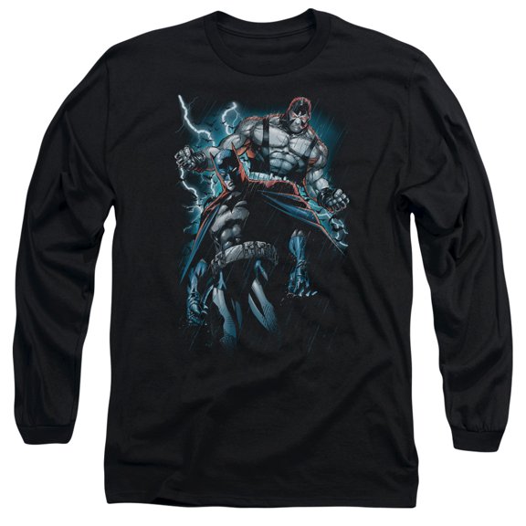 Batman Evil Rising Long Sleeve Adult 18/1 T-Shirt Black