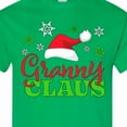 thumbnail image 4 of Inktastic Granny Claus with Christmas Santa Hat and Snowflakes T-Shirt, 4 of 5