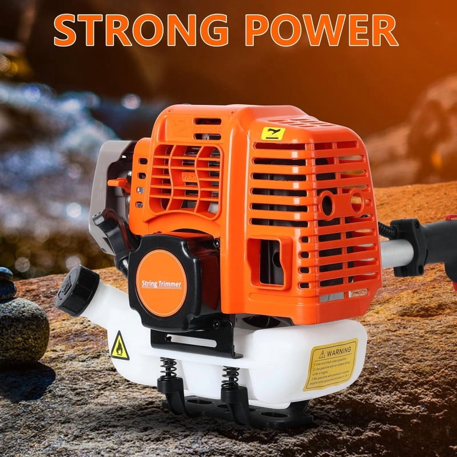 52CC 2-Cycle Weed Eater Gas Powered,2.3 KW String Trimmer Edger,Hedge Trimmer and Brush Cutter Blade, 2025 Upgrade 5-in-1 Multi Yard Care Tools, Rubber Handle & Shoulder Strap for Weeds