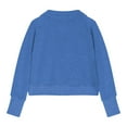 thumbnail image 3 of QQAMB Girls Half Zipper Sweatshirts Cute Solid Color Fall Trendy Pullover Crop Tops Teen Girls Long Sleeve Thumb Hole Sweatshirts,140/9Y, 3 of 4