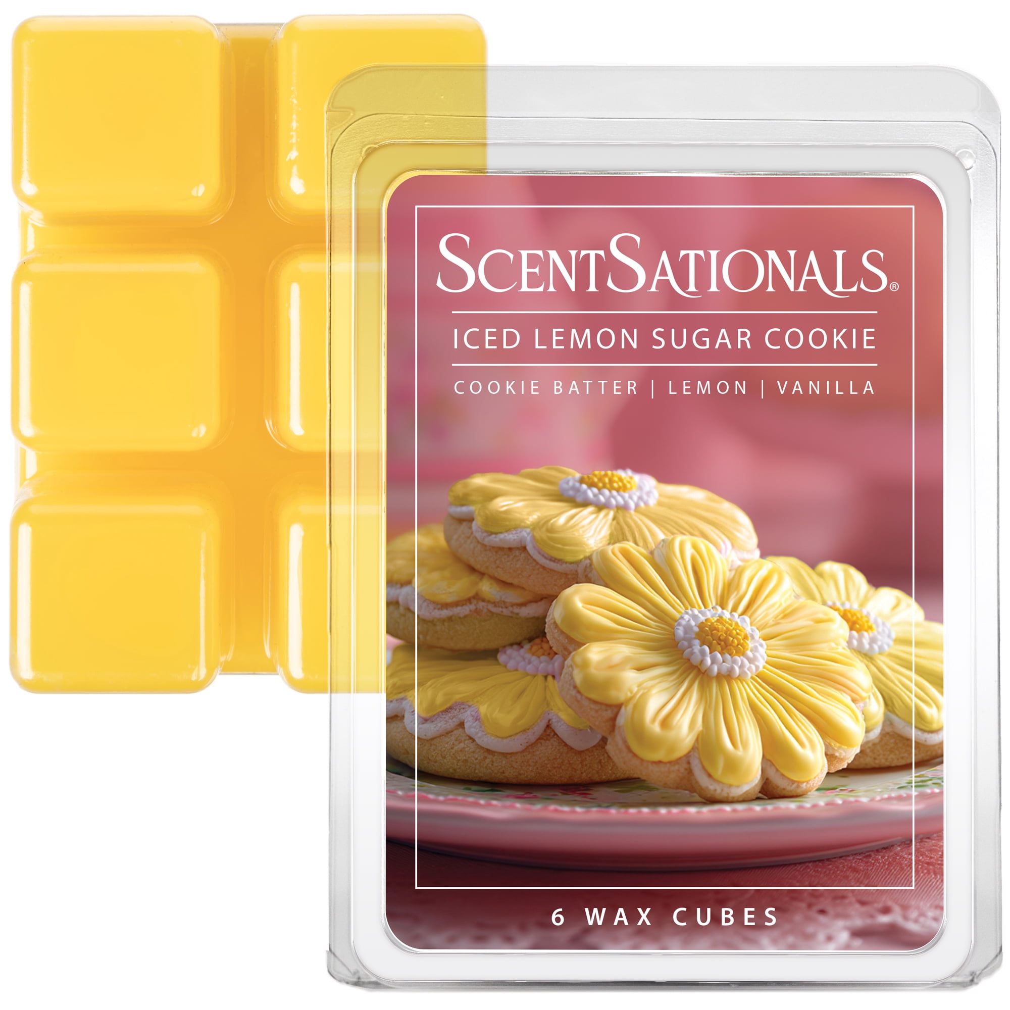 Iced Lemon Sugar Cookie Scented Wax Melts, ScentSationals, 2.5 oz