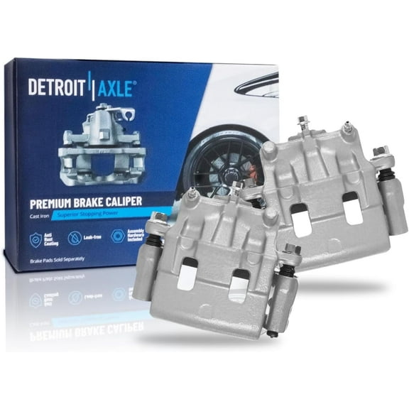 Detroit Axle - 2 Front Brake Calipers for Ford 11-14 Edge 11-15 Lincoln MKX 07-15 Mazda CX-9, Brake Calipers with Bracket 2011 2012 2013 2014 Replacement