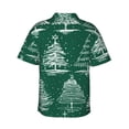 thumbnail image 3 of Bixox Men's Hawaiian Shirts Men's Christmas Trees Print Short-Sleeve Shirt-X-Large, 3 of 8