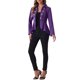 thumbnail image 2 of BLAZER GÓTICO PEPLUM DE CUELLO CAÍDO PARA MUJERES, ABIERTO EN FRONTAL, HEM BAJO ALTO, TAMAÑO XL, MORADO OSCURO, 2 of 6