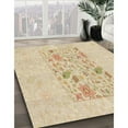 thumbnail image 3 of Ahgly Company Machine Washable Indoor Square Transitional Golden Blonde Gold Area Rugs, 5' Square, 3 of 7