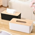 thumbnail image 5 of JLFNYA Tissue Box Cover, Kleenex Box Cover, Rectangle Tissue Box Holder, Tissue Box Holders, Suitable for Vanity Countertop, Night Stands, Desktop, Bedroom, Livingroom, Office, Dining Table, 5 of 7
