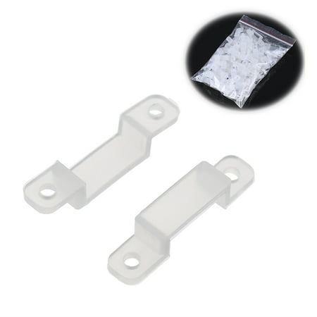 Translucent Fastener Clips Flexible Mounting Fixer for Fixing LED Strip Lights 5050 5730 3528 (Best Way To Mount Led Strip Lights)