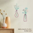 thumbnail image 5 of Xiyztok 3Pcs Metal Flower Wall Art Exquisite Metal Flower Vase Wall Art Rustic Farmhouse Decor for Living Room Bathroom Bedroom Kitchen, 5 of 9