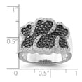 thumbnail image 2 of 925 Sterling Silver and Cubic Zirconia Brilliant Embers Ring Size 8 14.15mm Wide Ring for Women, 2 of 2