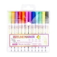 thumbnail image 2 of Line Gel Highlighter Pen Outline Marker For Writing Drawing Greeting Cards And DIY Craft Projects（1ml）, 2 of 4
