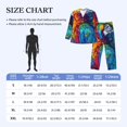 thumbnail image 4 of Disketp Colorful Parrot Jungle Dream for Pajamas Set Long Sleeve Sleepwear Mens Button Down Nightwear Pj Sets-Medium, 4 of 7