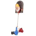 thumbnail image 3 of Yard Elf Out Ornament, Adorable Durable Tree Gnome Statue Resin Colorfast Vivid  For Outdoor For Garden, 3 of 8