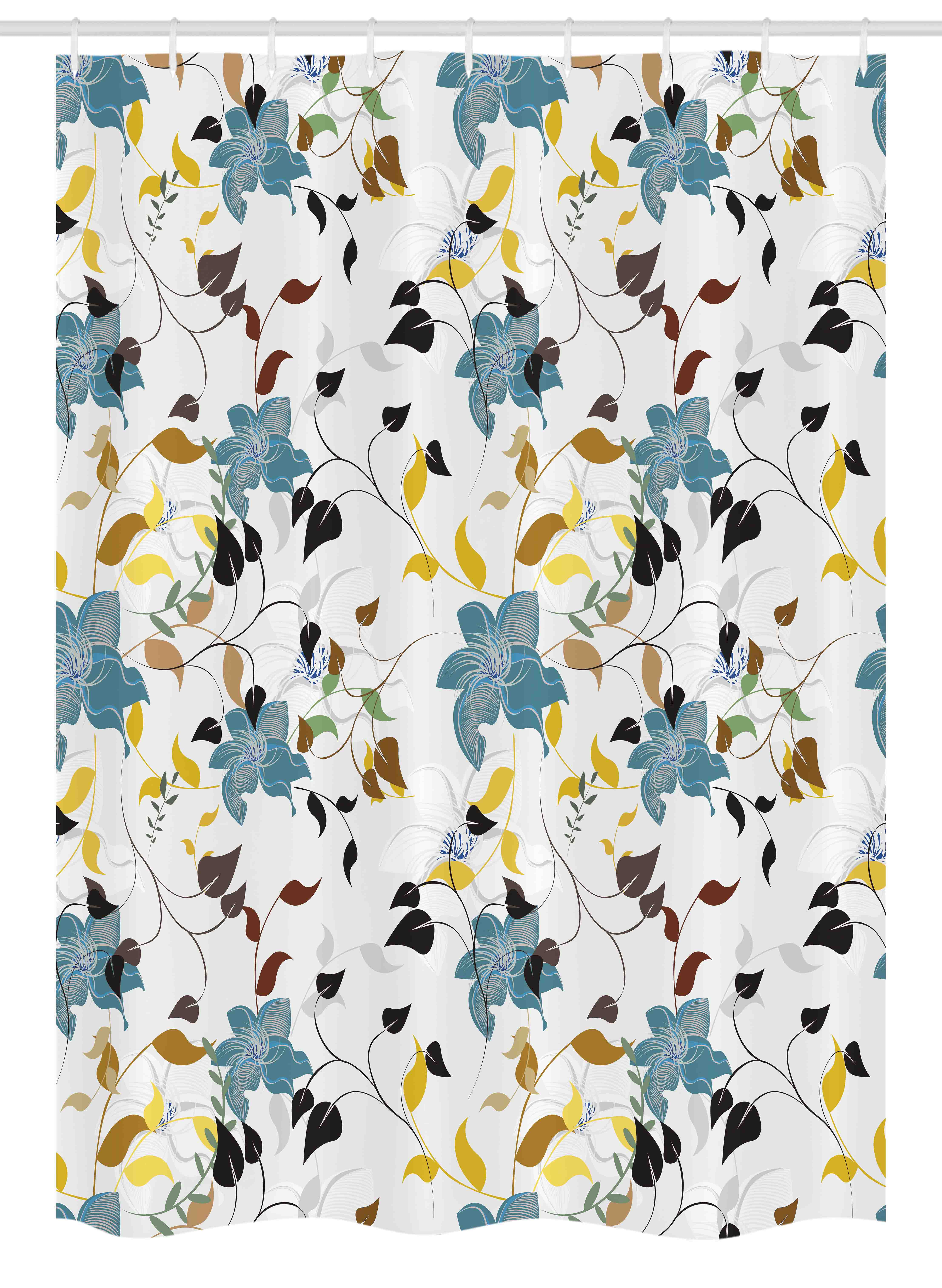 Unicorn Stall Shower Curtain Ethnic Mandala Design Print for Bathroom 54"x78" 