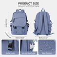 thumbnail image 2 of Mochila coowoz College Waterproof Black 20L para mujeres y hombres, 2 of 6