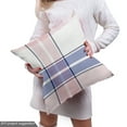 thumbnail image 5 of Ambesonne Fashion Fabric by the Yard Upholstery, Square Line Tattersall Art, 10 Yards, Pale Rose and Dark Lavender, 5 of 5
