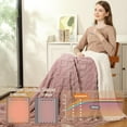 thumbnail image 5 of IDEALHOUSE Electric Blanket, 6 Heat Settings, 4 Timers, ETL, Machine Wash, Pink, 50x60 in, 5 of 8