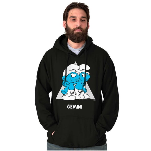 The Smurfs Gemini Twins Zodiac Sign Hoodie Sweatshirt Women Men Brisco Brands S