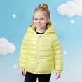 thumbnail image 2 of CAIVO Girls Winter Coats With Hood Warm Long Sleeve Jackets Coats Kids Furry Ears Outerwear Color Gradient Zipper Front Lightweight Insulated Leisure Child Clothing, 2 of 5