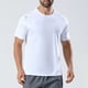 thumbnail image 5 of pstuiky camisetas para hombre, Camiseta deportiva transpirable elástica de color liso con mangas cortas y cuello redondo para hombre ropa de hombre xxxxl, 5 of 6