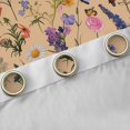 thumbnail image 4 of Feelyou Rustic Daisy Groovy Curtains Pack of 2 (42x84 Each) for Teen, Kawaii Cartoon Butterfly Curtains Blackout, Vintage Floral Flower Bedroom Curtains, Curtains and Drapes Decor, 4 of 6