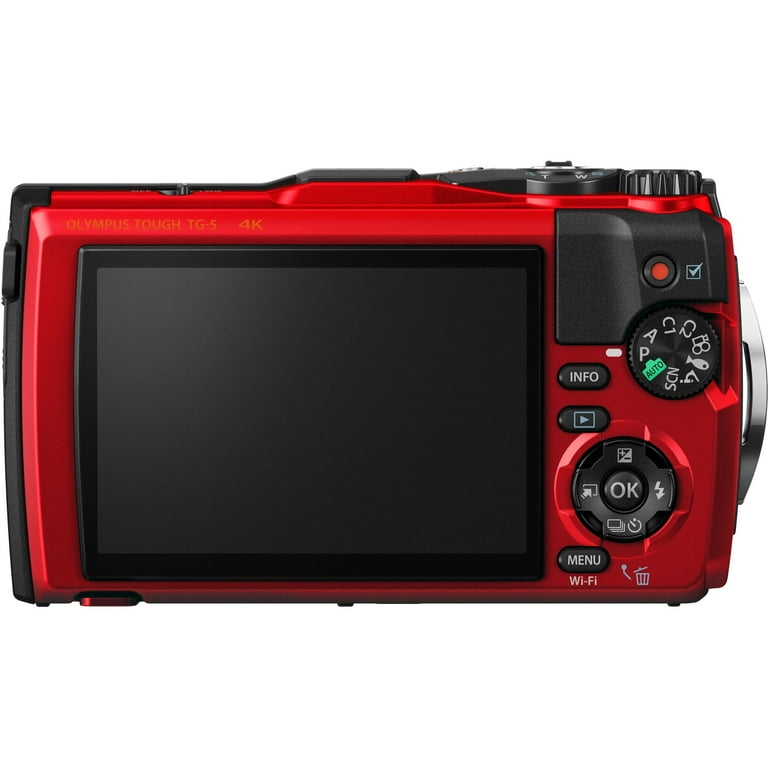 Olympus Tough TG-5 レッド 4K Amazon.com : OM SYSTEM OLYMPUS TG-5 Waterproof Camera with 3