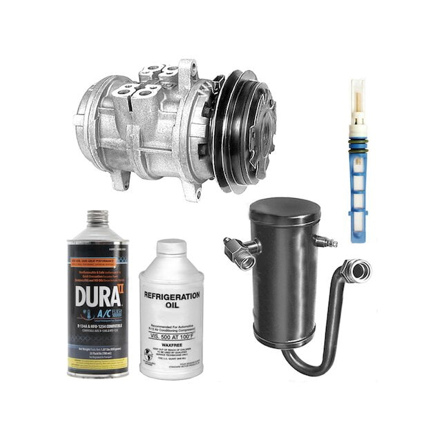 A/C Compressor Kit - with FS6 Compressor, Accumulator, Orifice, Flus ...