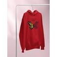 thumbnail image 3 of Leopard Butterfly Quote Hoodie Women -Image by Shutterstock, Female Large, 3 of 4