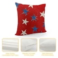 thumbnail image 4 of Qinduosi h of July Pillow Covers of , Red Blue Stars Freedom Decor Patriotic Throw Pillows Independence Memorial Day Pillowcase Outdoor Decorations Farmhouse Cushion Case for Home White, 4 of 5