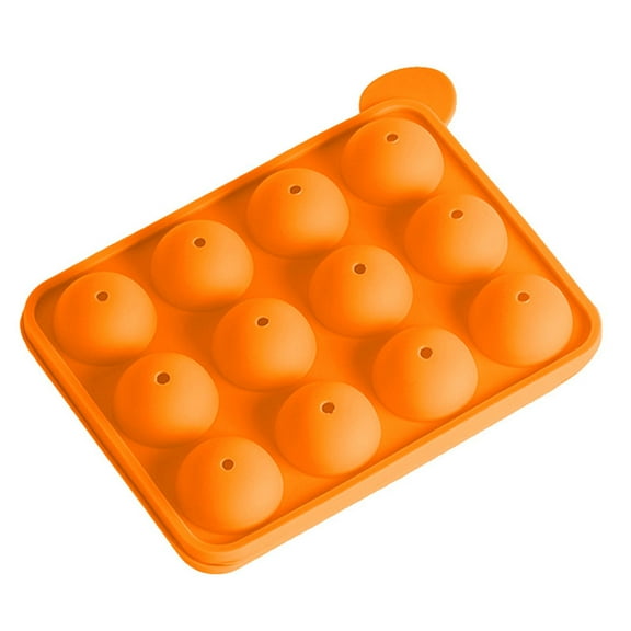 Fruit Snack Molds Non Stick Cupcake Mold Muffin Pan Bpa Odor Free Silicone 12 Balls Tray Lollipop