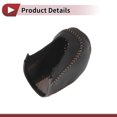 thumbnail image 4 of Cubierta de pomo de cambio de marcha Unique Bargains para Hyundai Tucson 2015-2018 de cuero sintético negro y marrón, 4 of 6