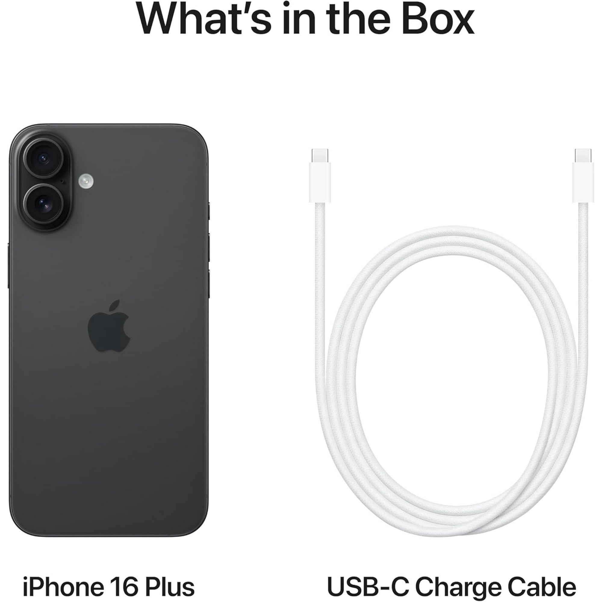 Restored Apple iPhone 16 Plus - T-Mobile- 128 GB Black (Refurbished)