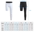 thumbnail image 5 of Manfiter 2 Pack Men's One Leg Compression Leggings with Pockets Sports Base Layer Tights for Basketball Workout & Running, 5 of 9