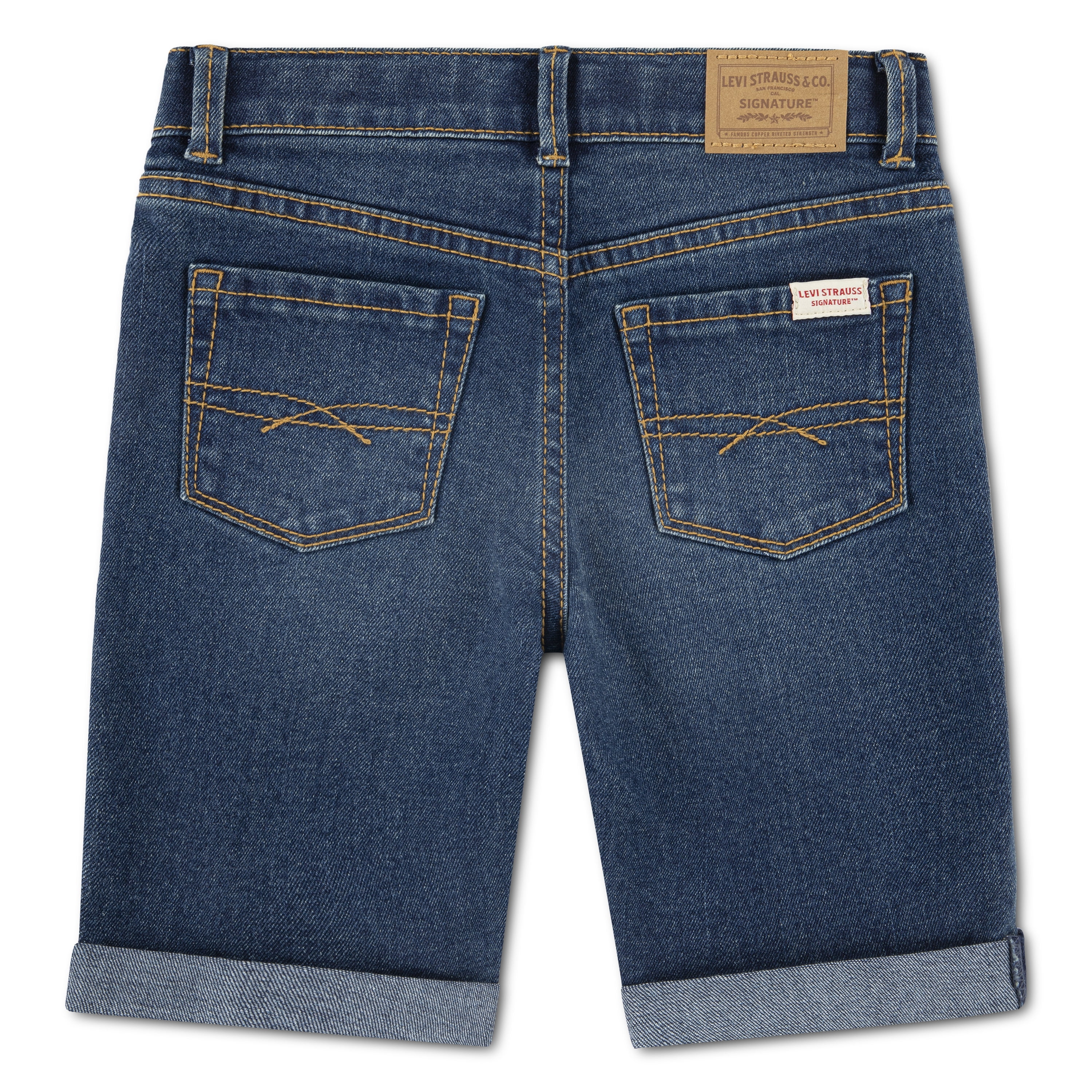Levi Strauss Signature Girls Bermuda Denim Shorts, Sizes 5-18