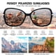 thumbnail image 4 of Gafas de sol FEISEDY B2760 Vintage cuadradas polarizadas UV400 negras, 4 of 7